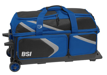 BSI Dash 3 Ball Roller Bowling Bag - Black/Royal/Gray
