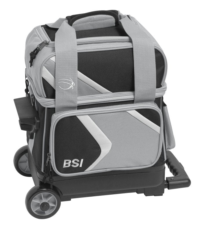 BSI Dash 1 Ball Roller Bowling Bag - Black/Gray/White
