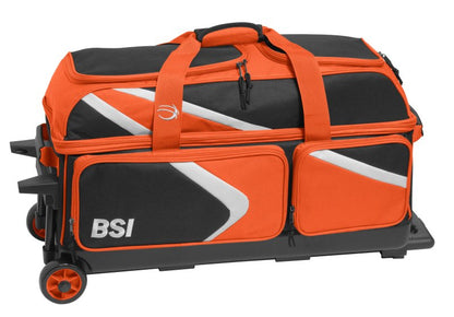 BSI Dash 3 Ball Roller Bowling Bag - Black/Orange/White