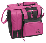 BSI Deluxe 1 Ball Tote Bowling Bag Pink