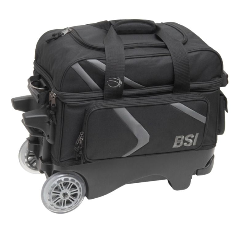 BSI Prime 2 Ball Roller Black/Charcoal Bowling Bag
