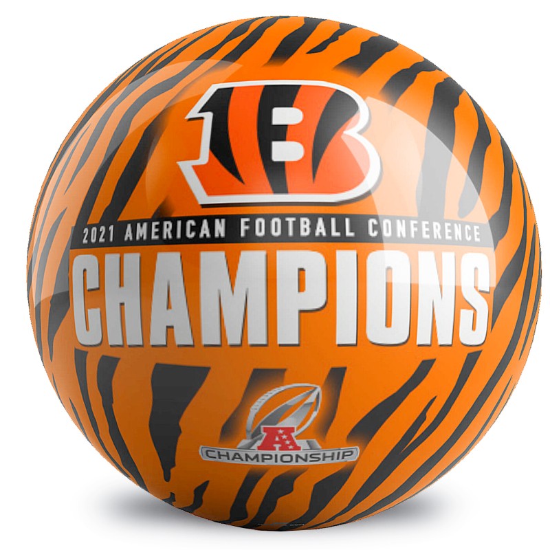 2021 AFC Champs Cincinnati Bengals Bowling Ball