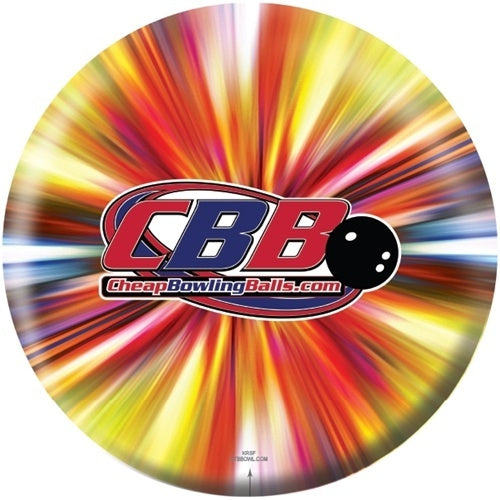 CheapBowlingBalls.com Logo Color Burst Bowling Ball