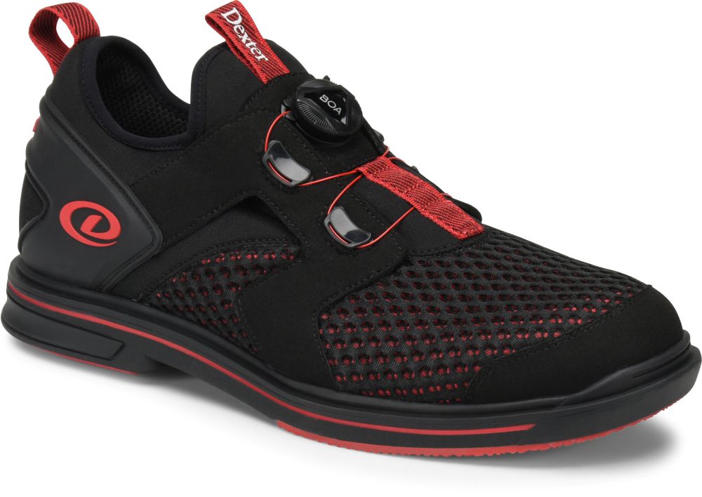 Dexter Men's DexLite Pro BOA Black/Red Right Hand Bowling Shoes