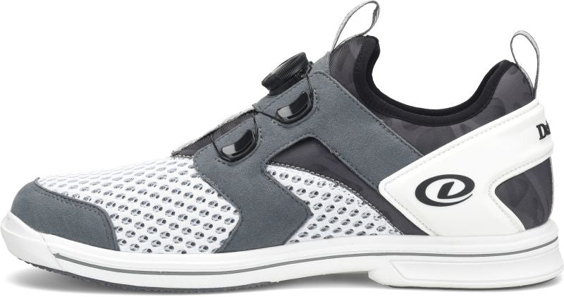Dexter Men's DexLite Pro BOA White/Grey Right Hand Bowling Shoes Instep