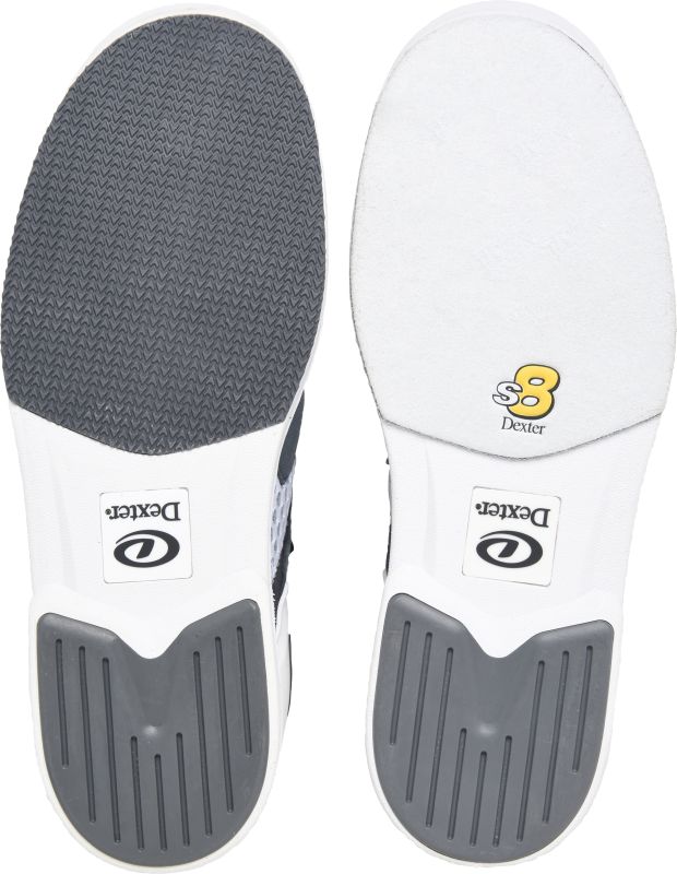 Dexter Men's DexLite Pro BOA White/Grey Right Hand Bowling Shoes Outsoles