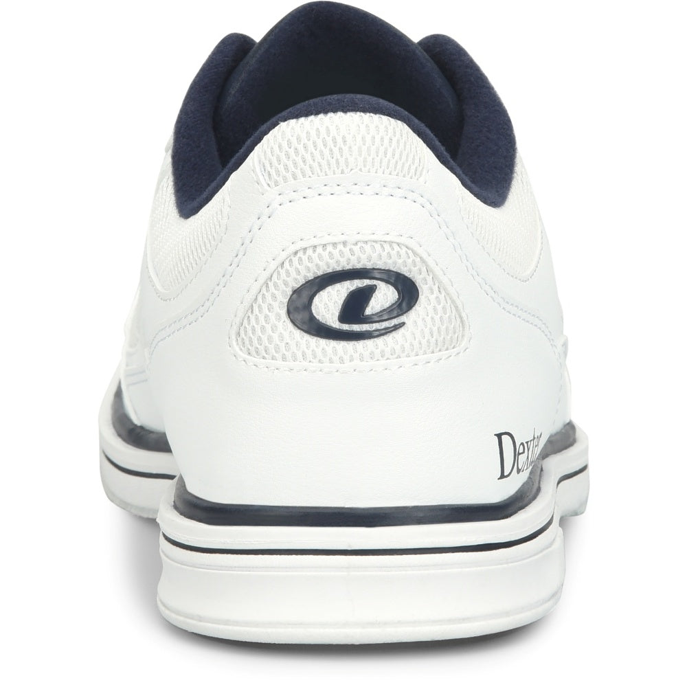 Dexter Men's Randy White/Navy Bowling Shoe Back