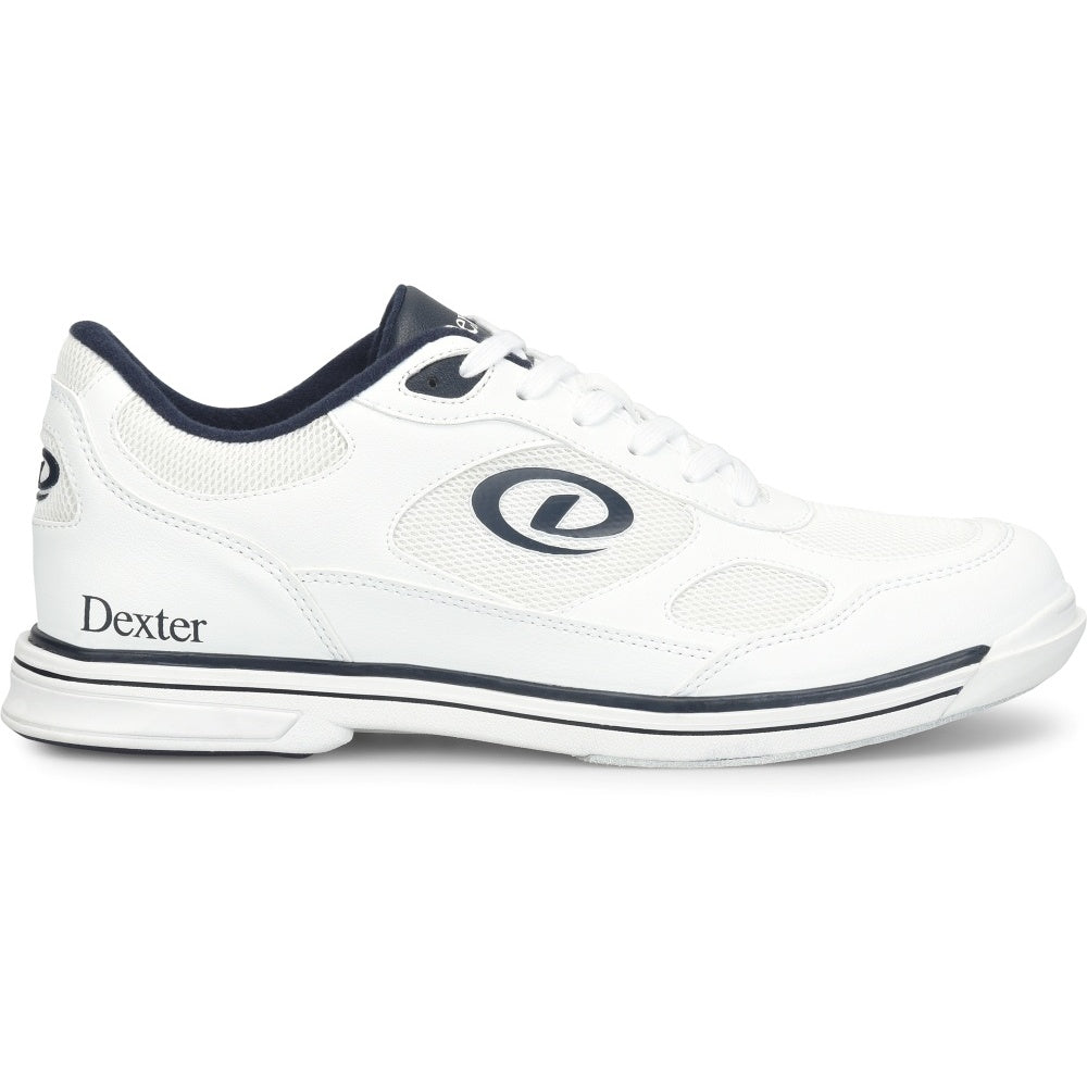 Dexter Men's Randy White/Navy Bowling Shoe Lateral