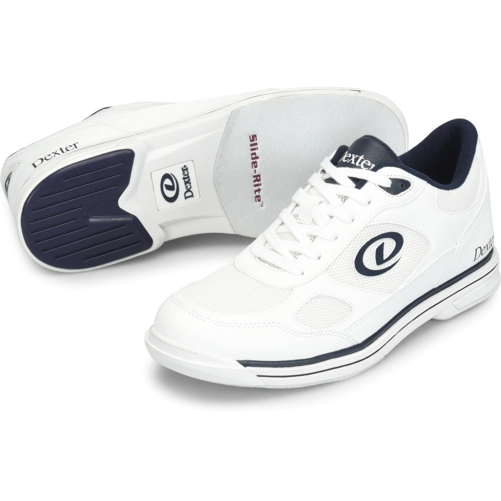 Dexter Men's Randy White/Navy Bowling Shoe Set Up