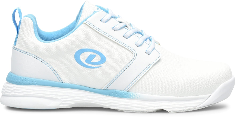 Dexter Raquel LX White/Blue Women's Bowling Shoes Lateral