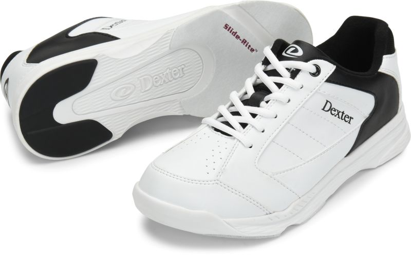Dexter Men's Ricky 4 White/Black Bowling Shoes Set Up