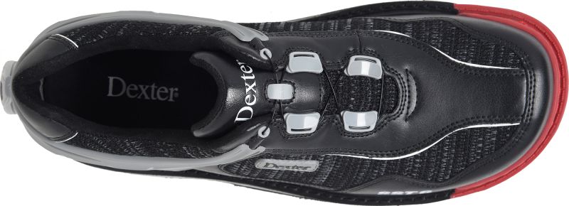 Dexter Men's SST 6 Hybrid BOA Black Knit Right Hand Bowling Shoes Top