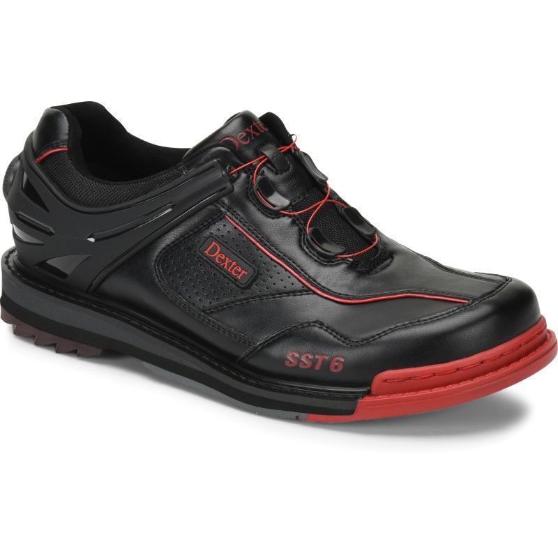 Dexter Men's SST 6 Hybrid BOA Black/Red Right Hand Bowling Shoes
