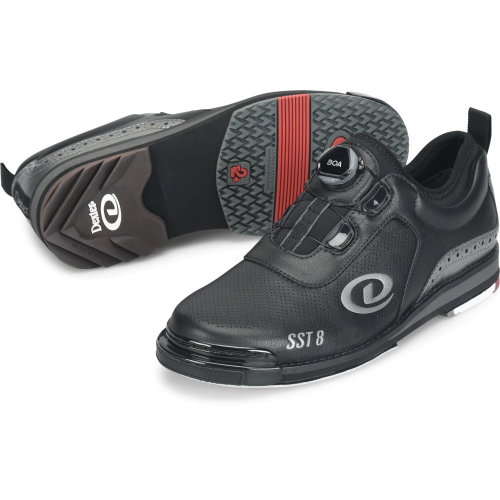 Dexter SST 8 BOA MC Black/Pewter Men's Bowling Shoe Set Up