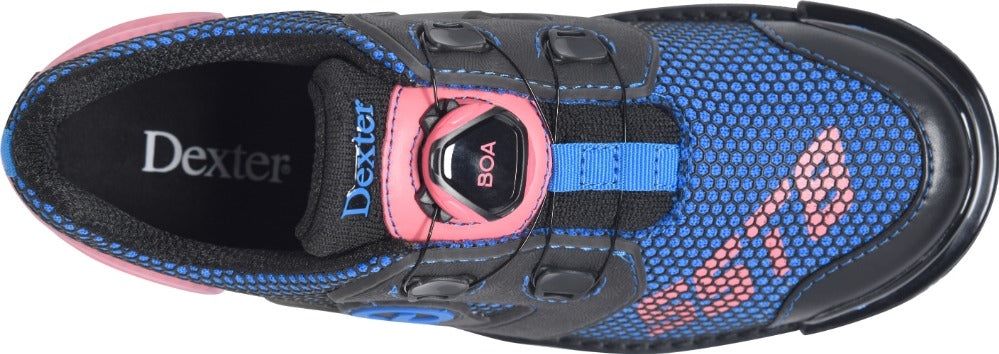 Dexter SST 8 Power Frame BOA Black/Blue/Pink Women's Bowling Shoes Top