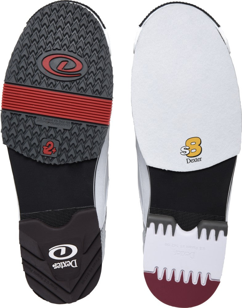 Dexter Men's SST 8 Power Frame BOA White/Black Bowling Shoes Outsole