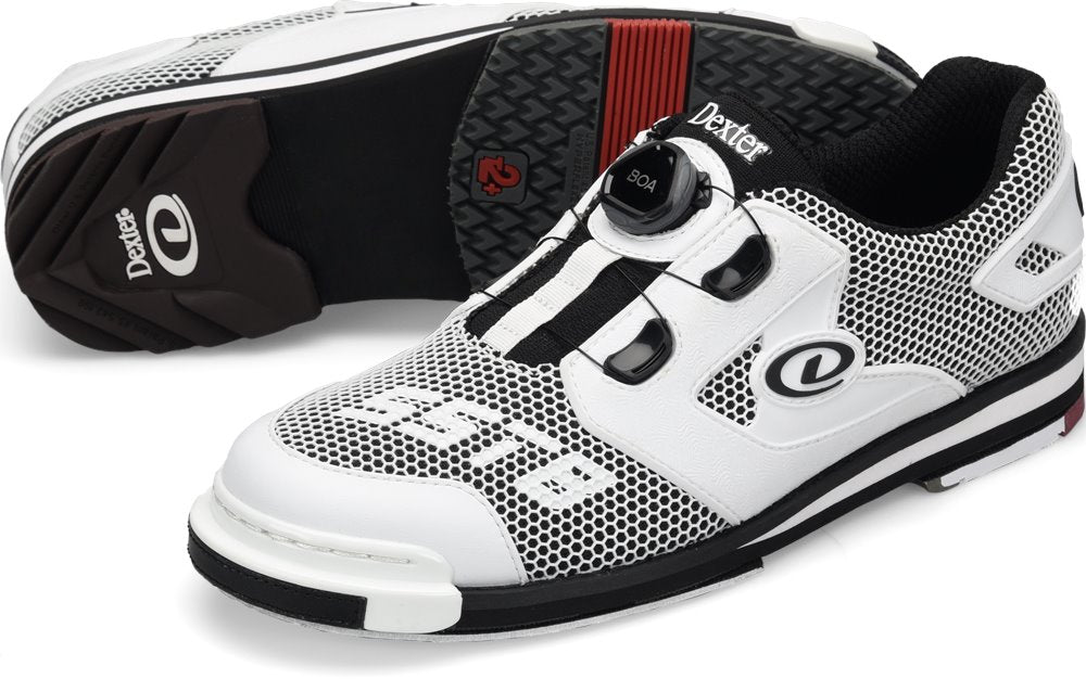 Dexter Men's SST 8 Power Frame BOA White/Black Bowling Shoes Pair
