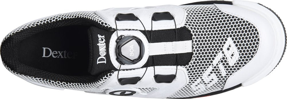 Dexter Men's SST 8 Power Frame BOA White/Black Bowling Shoes Top