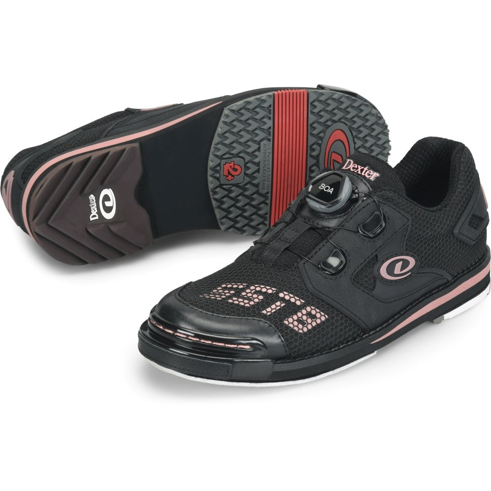 Dexter Women's SST 8 Power Frame BOA Black/Dusty Rose Bowling Shoes
