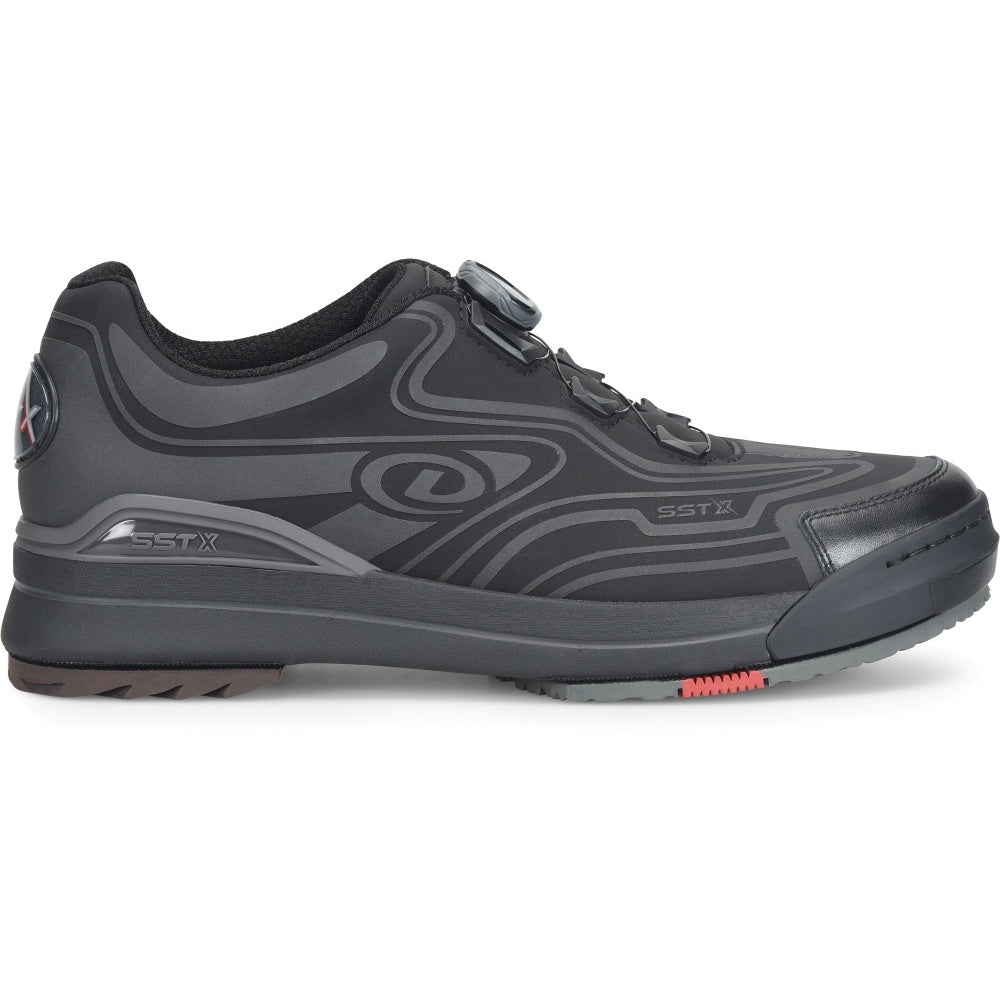 Dexter SST X Tron Black Men's Bowling Shoe Lateral