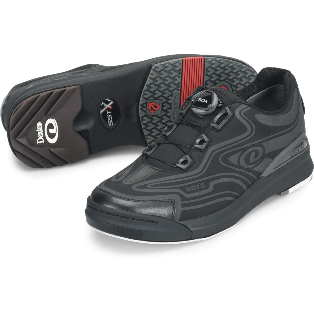 Dexter SST X Tron Black Men's Bowling Shoe Set Up