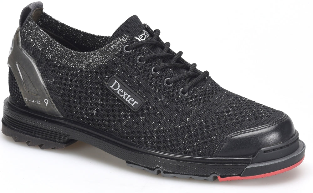 Dexter THE 9 Knit ST Black/Silver Women's Bowling Shoes