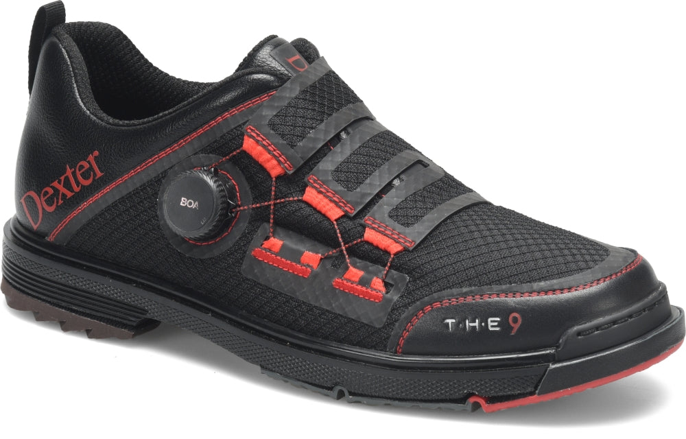 Dexter Men's THE 9 Stryker BOA Black/Red Bowling Shoes