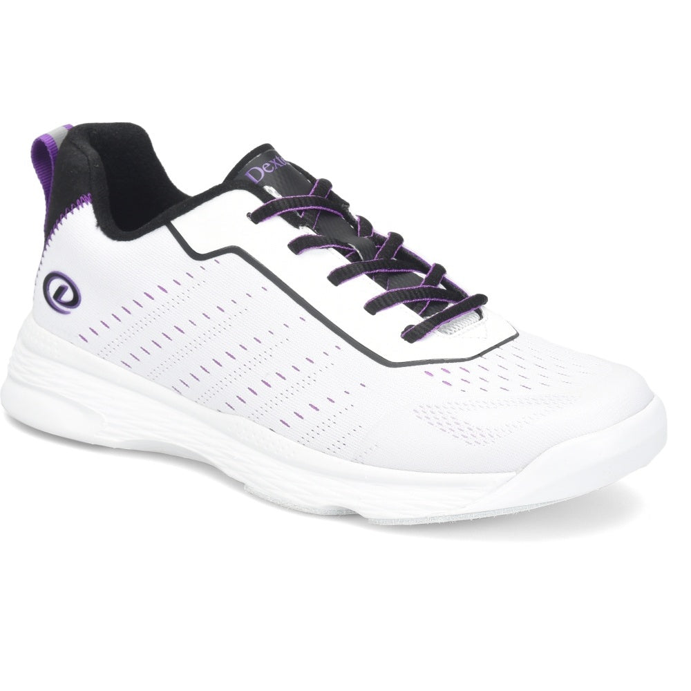 Dexter Trixie White/Black/Purple Women's Bowling Shoes