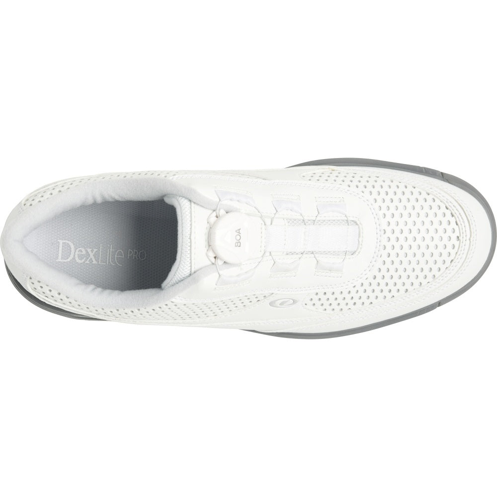 Dexter Turbo BOA White Men's Bowling Shoe Top