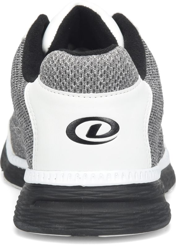Dexter Men's Wyoming Light Grey/White Knit Bowling Shoes Back