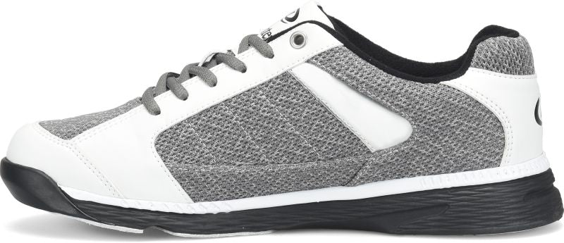 Dexter Men's Wyoming Light Grey/White Knit Bowling Shoes Instep