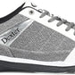 Dexter Men's Wyoming Light Grey/White Knit Bowling Shoes Lateral