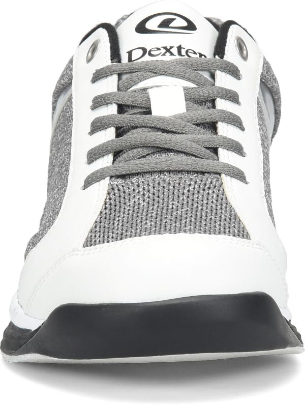 Dexter Men's Wyoming Light Grey/White Knit Bowling Shoes Toe