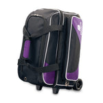 Ebonite Transport 2 Ball Roller Bowling Bag Purple