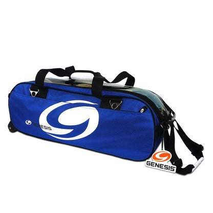 Genesis Sport 3 Ball Tote Roller Bowling Bag Blue