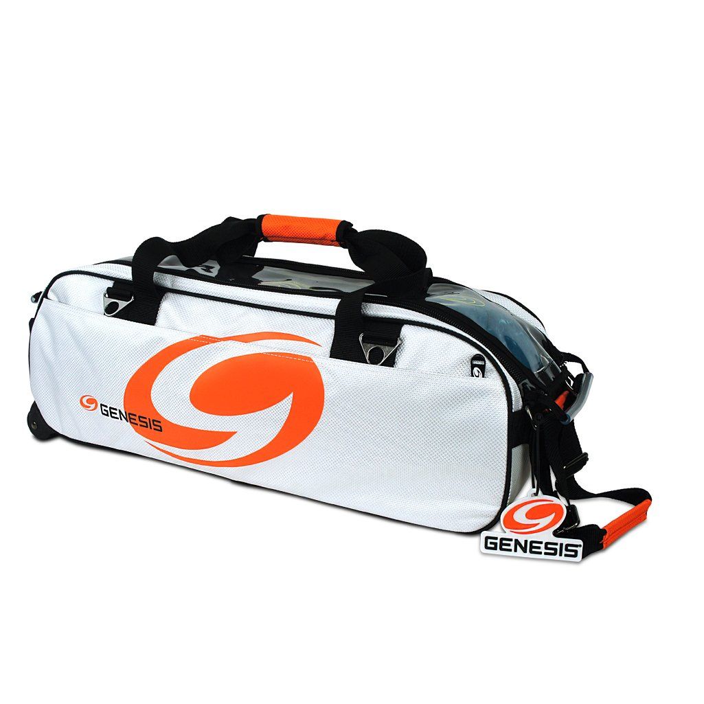 Genesis Sport 3 Ball Tote Roller Bowling Bag White