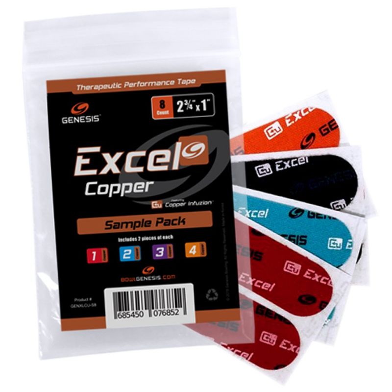 Genesis Excel Copper Performance Tape Sample Pack 8 pcs