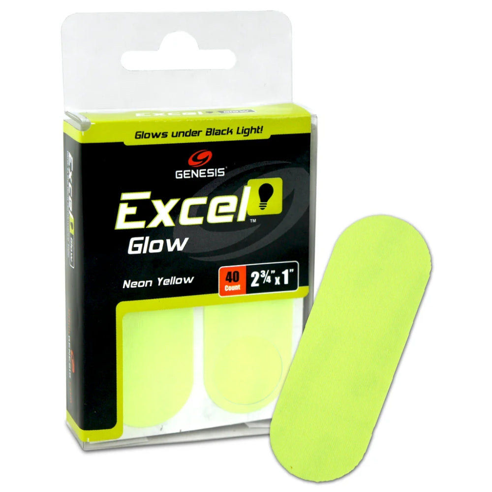 Genesis Excel Glow Neon Yellow Tape 40 pcs