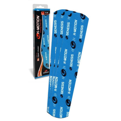 Genesis K-Motion Pre-Cut Kinesiology Tape Strips Blue