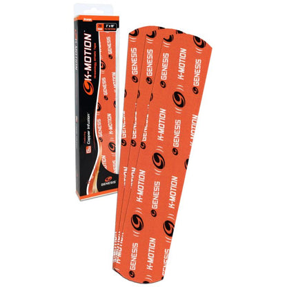 Genesis K-Motion Pre-Cut Kinesiology Tape Strips Orange