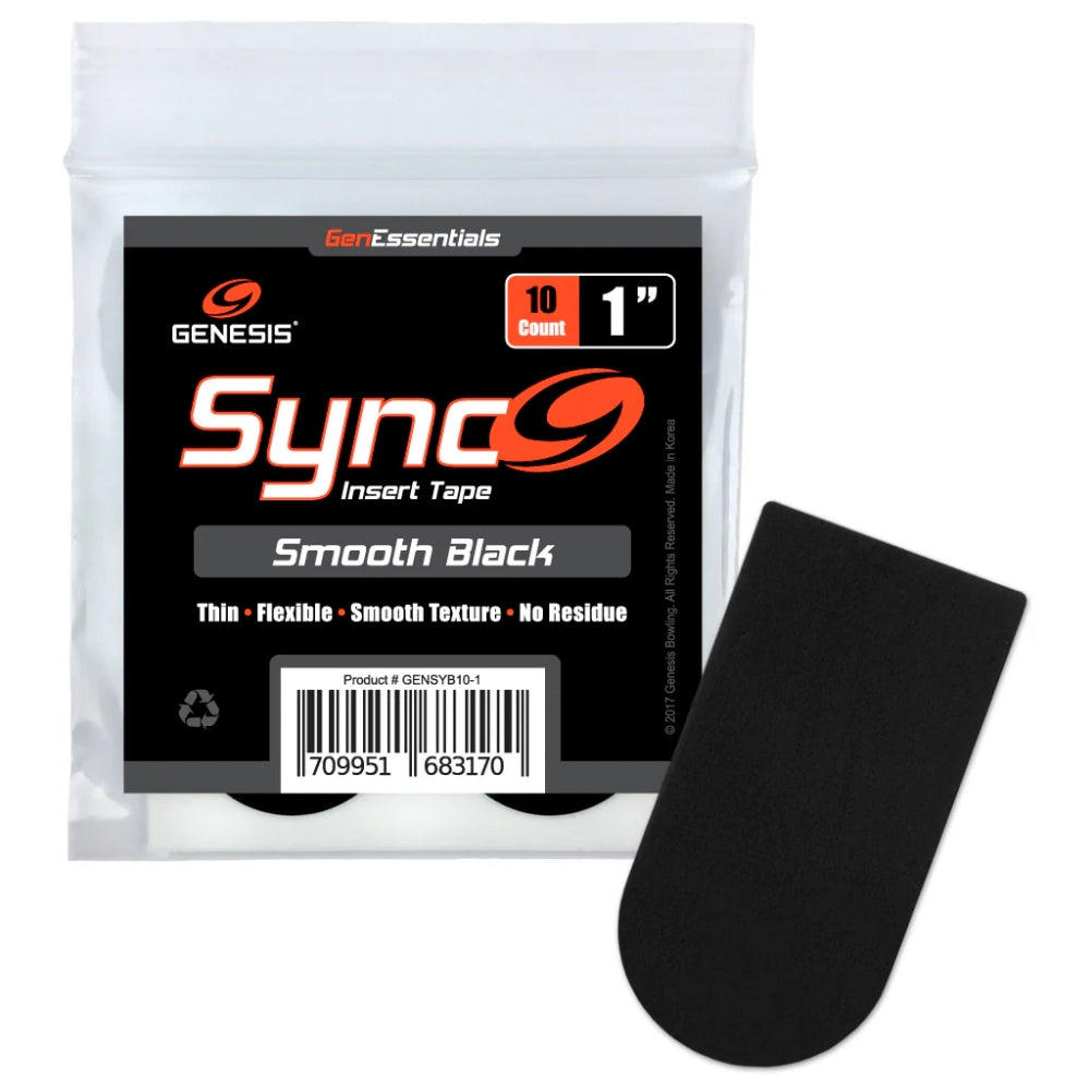 Genesis Sync Black 1 Inch Insert Tape 10 Pcs