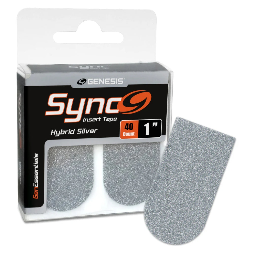 Genesis Sync Silver 1 Inch Insert Tape 40 Pcs