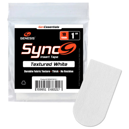 Genesis Sync White 1 Inch Insert Tape 10 Pcs