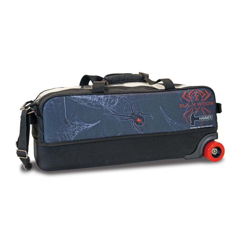 Hammer Dye Sub 3 Ball Tote Bowling Bag- Black Widow
