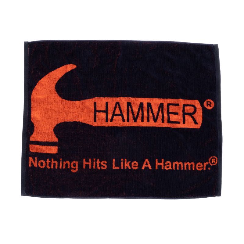Hammer Loomed Bowling Towel Black/Orange