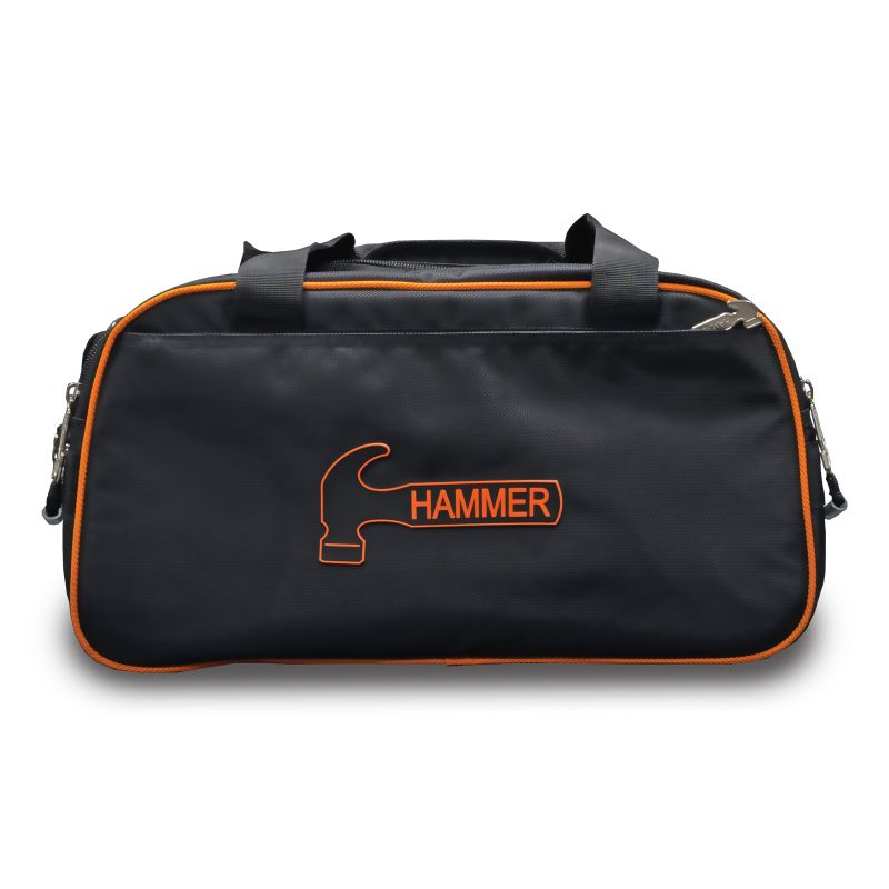 Hammer Premium 2 Ball Tote Bowling Bag Black/Orange Side