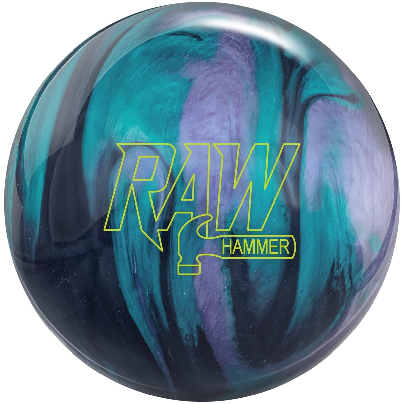 Hammer Raw Hammer Black/Purple/Teal Pearl Bowling Ball