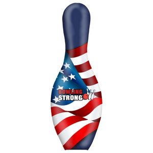 OnTheBall Bowling Strong US Flag bowling pin