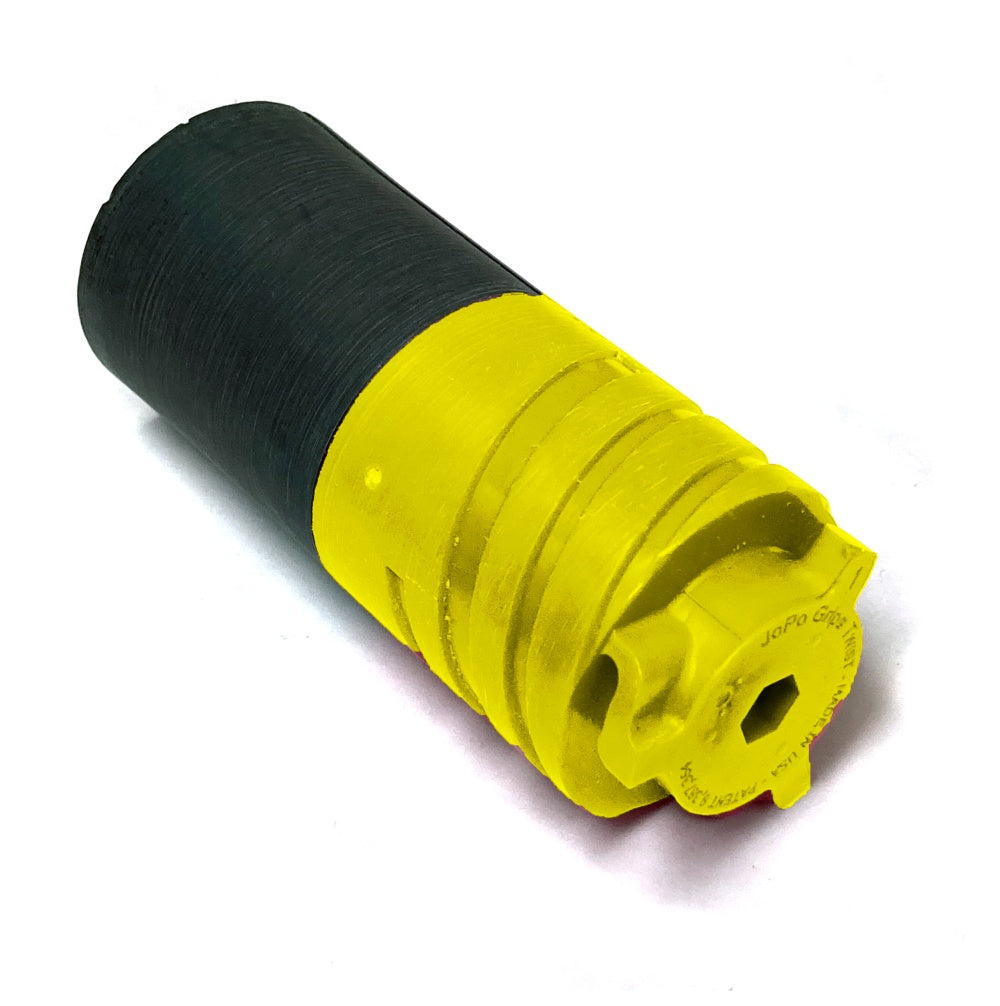JoPo Grips Twist Inner Sleeve With 1 3/8"Thumb Slug Yellow/Black