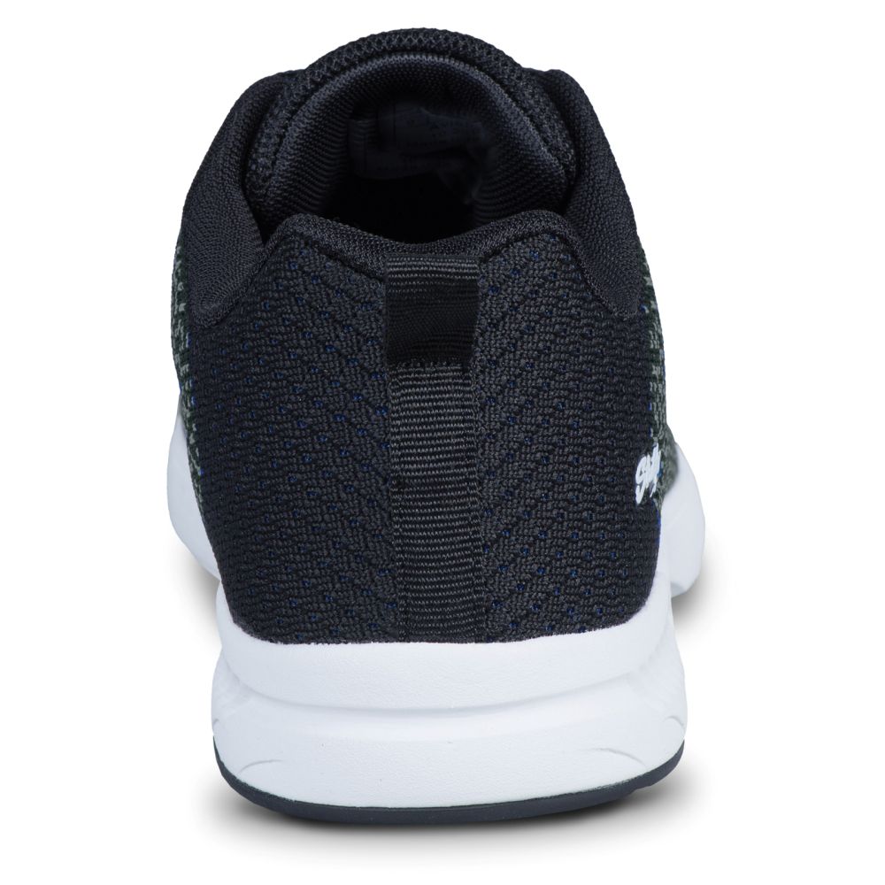 KR Strikeforce Men's Aviator Black/Grey Bowling Shoes Back